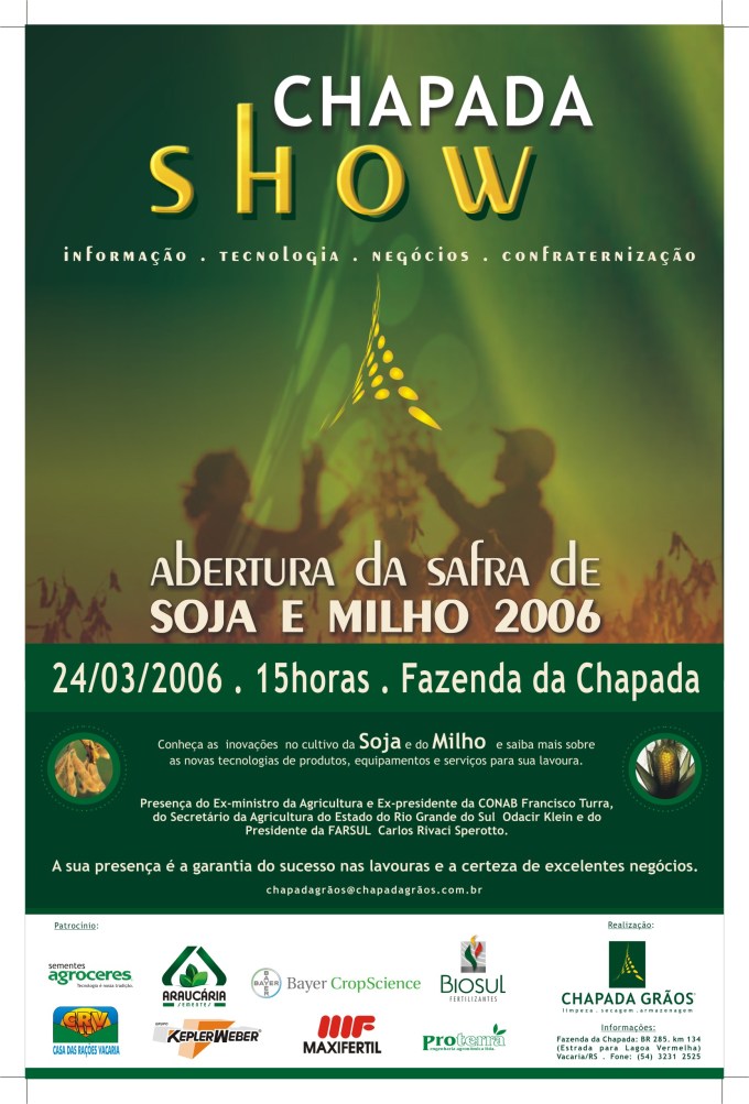 Cartaz Chapada Show 44x64 - VISUALIZAÇÃO